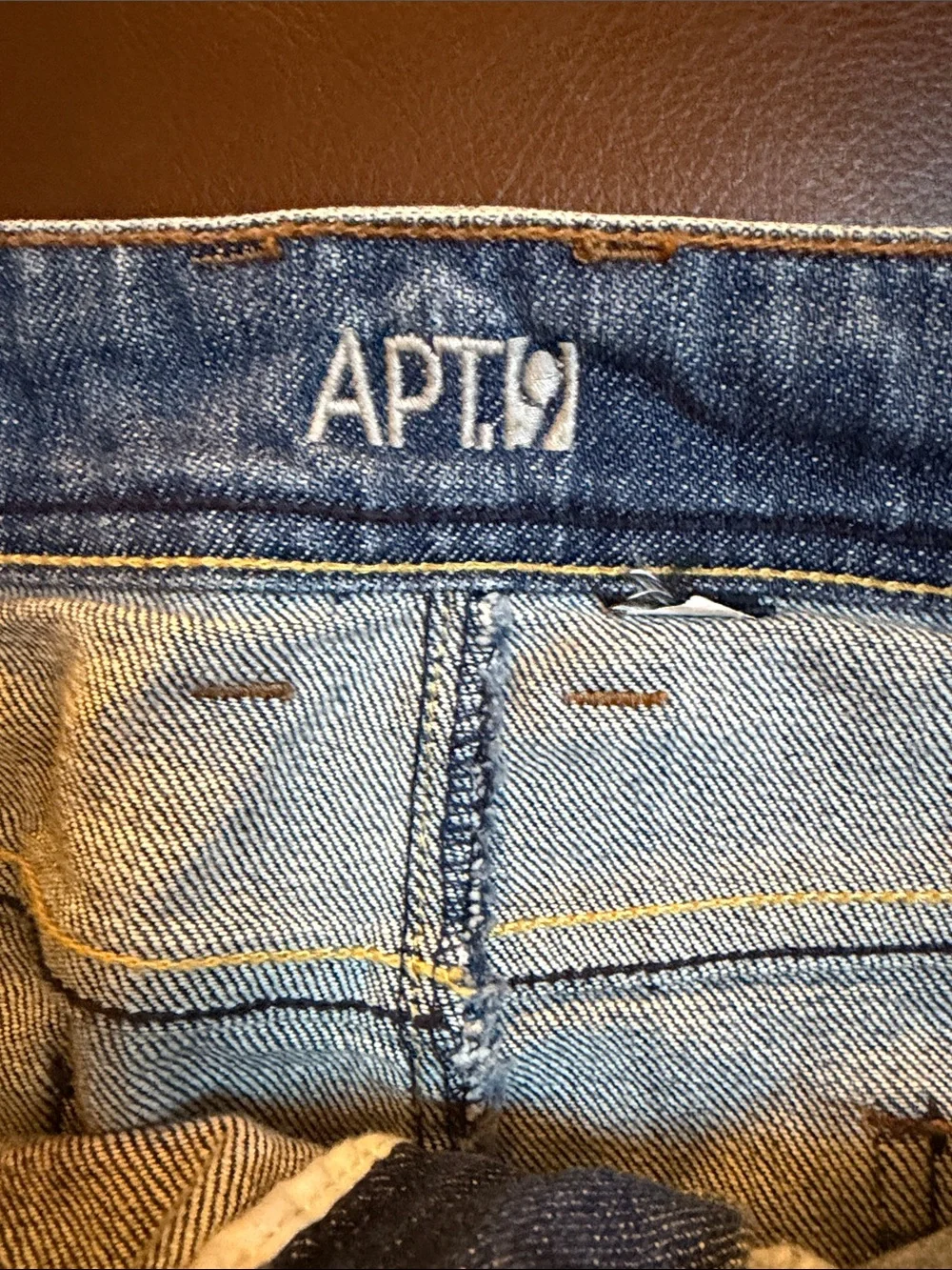 APT 9 short denim skirt with raglan skirt hem size 12